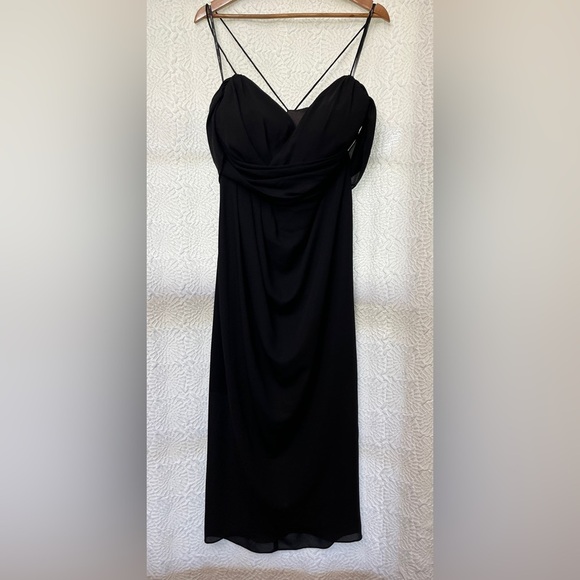City Chic Entwine Tulip Drape Dress Black Size 14 Cocktail Party Summer Wedding - Picture 15 of 16